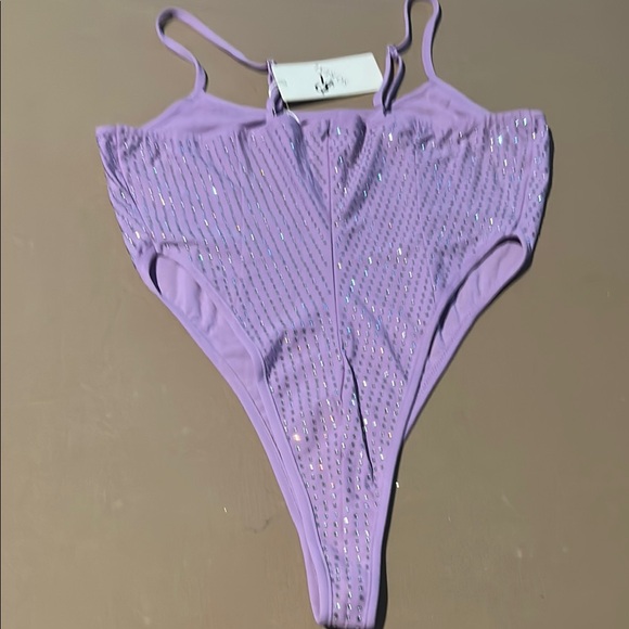 Purple Rhinestone Women's Intimate Set - Picture 7 of 8